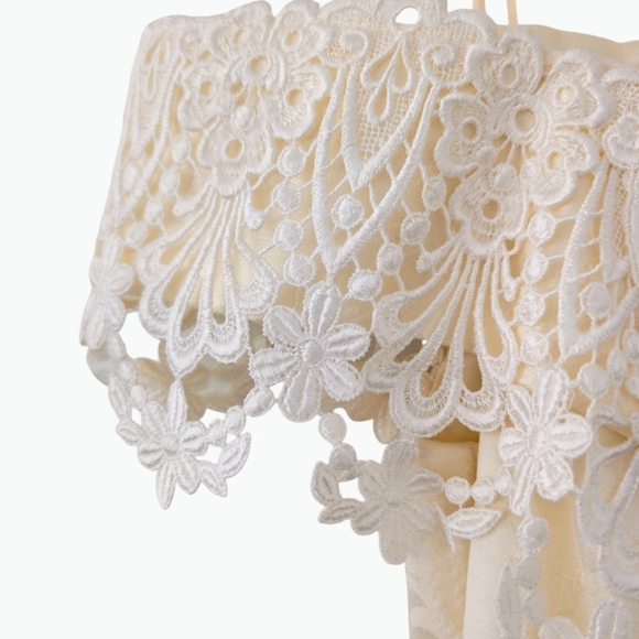 Vintage 80s Scott McClintock Jacquard Lace CORSET GOWN Boned Baroque Bridal 8 - Picture 6 of 16